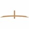 Ekena Millwork Bellingham Timber Gable Bracket, Western Red Cedar, 84"W x 21"H x 1 1/2"D x 3 1/2"F, 6/12 Pitch GBW084X21X0204BEL00SWR - alternate 1